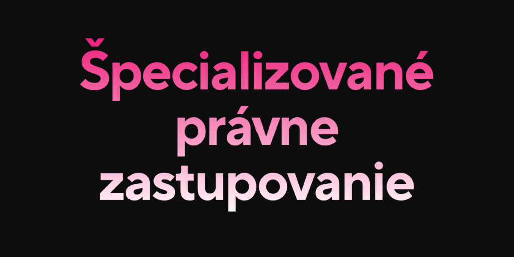 Špecializované právne zastupovanie a právna pomoc OZ Nikdy viac